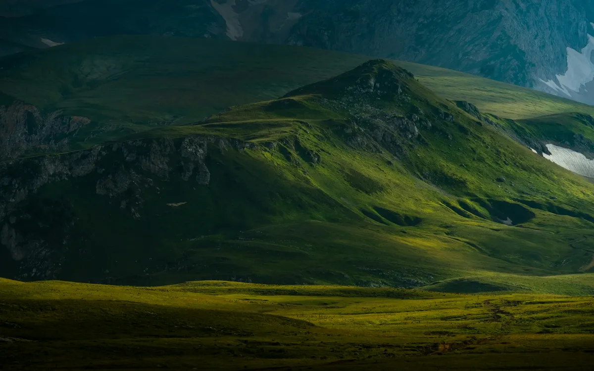 a mountain valley